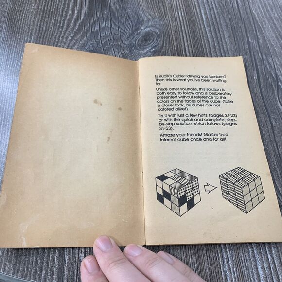 1981 The Simple Solution To Rubik's Cube by James G. Nourse 1981 - Picture 3 of 9